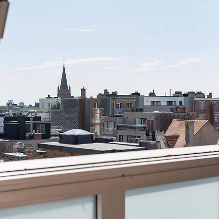 Daire Penthouse Centrum Met Binnen- En Buitenterras En Gratis Garagebox